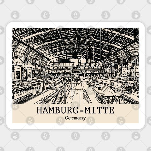 Hamburg-Mitte - Germany Magnet by Lakeric
